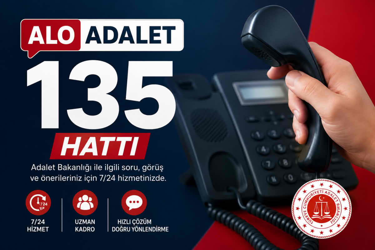 Alo Adalet 135 Hattı 1 Eylül'de Hayata Geçiyor