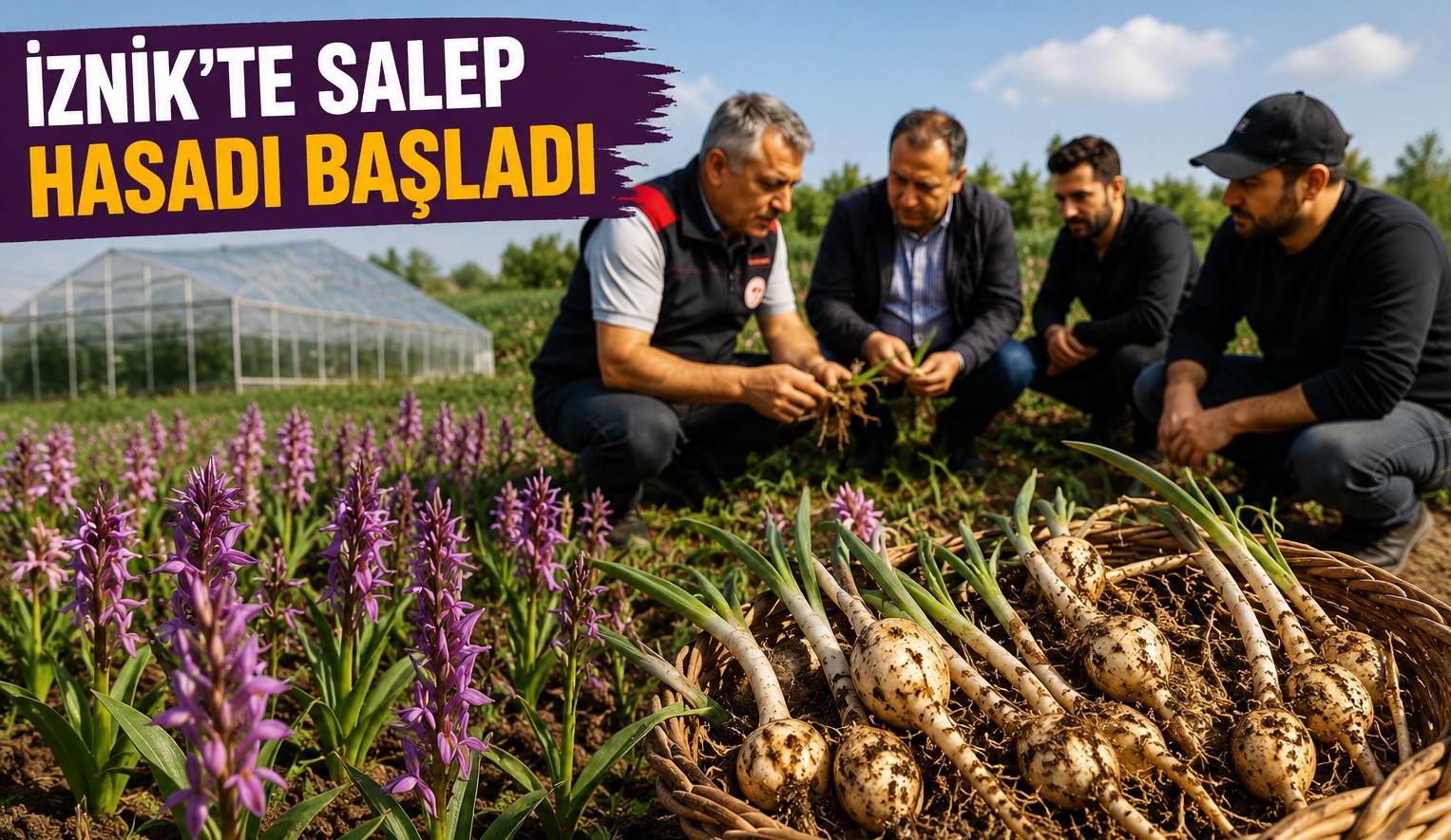 İznik’te Salep Üretimi Büyüyor: 15 Bin Bitkilik Hasatta Yüzler Gülüyor