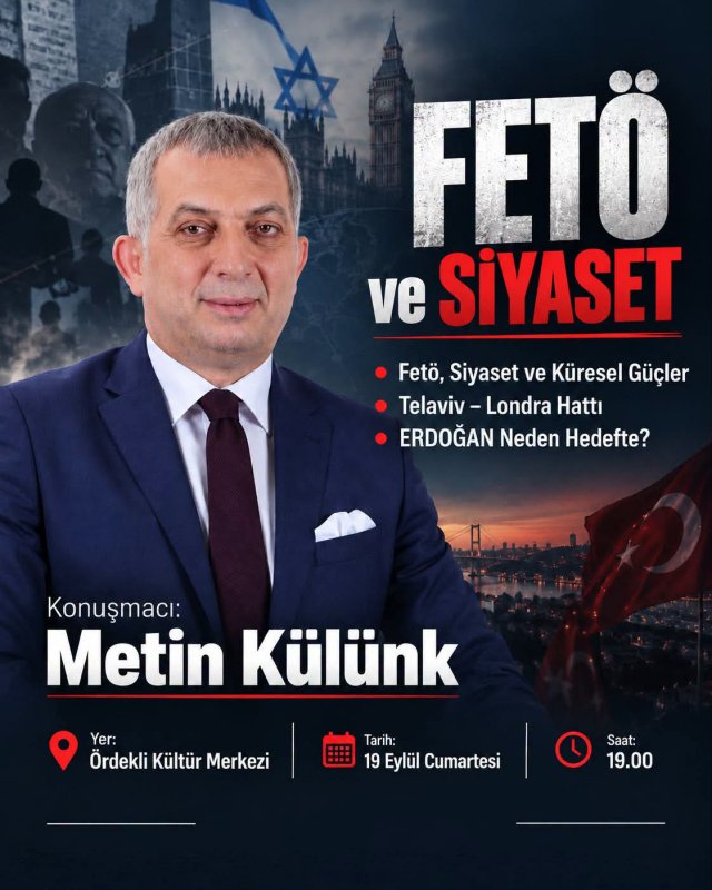 Metin Külünk'ten Bursa’da “FETÖ ve Siyaset” konferansı