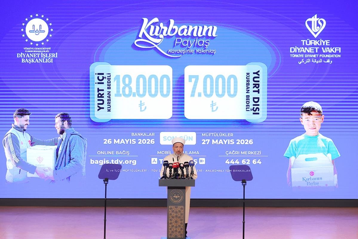 DİYANET 2026 KURBAN BEDELLERİNİ AÇIKLADI: YURT İÇİ 18 BİN TL, YURT DIŞI 7 BİN TL
