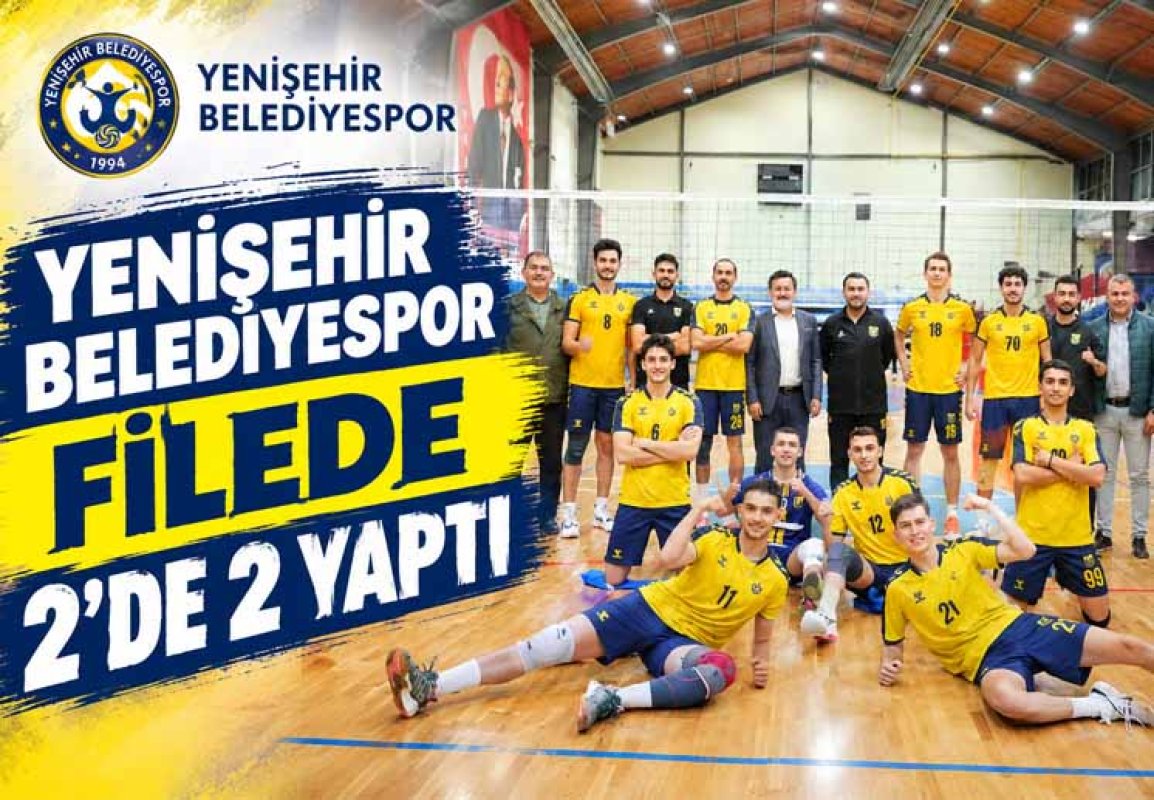 YENİŞEHİR BELEDİYESPOR FİLEDE 2’DE 2 YAPTI